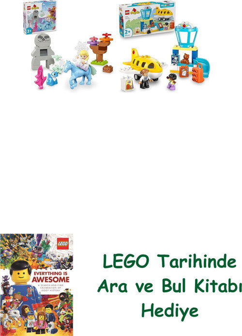 ® Duplo Seti 195 (10418 + 10443) + Ara Ve Bul Kitabı Hediye