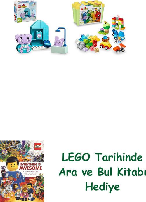 ® Duplo Seti 84 (10413 + 10439) + Ara Ve Bul Kitabı Hediye