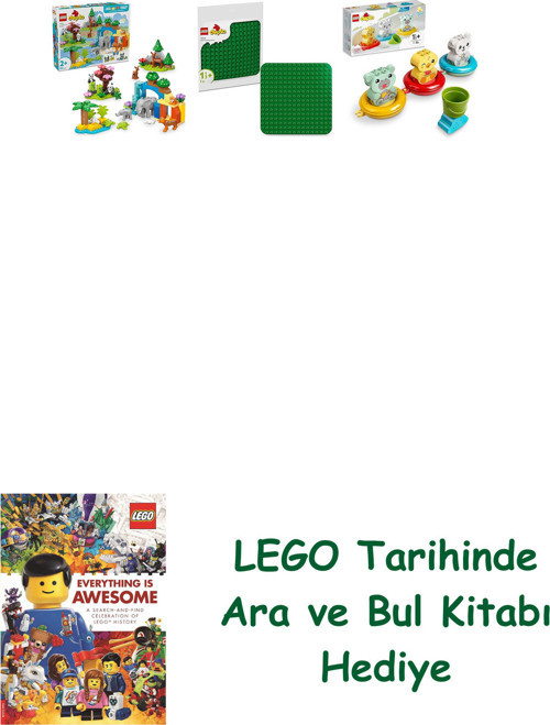 ® Duplo Seti 385 (10446 + 10460 + 10965) + Ara Ve Bul Kitabı Hediye