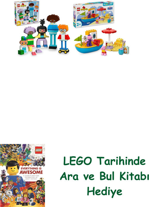 ® Duplo Seti 171 (10423 + 10432) + Ara Ve Bul Kitabı Hediye