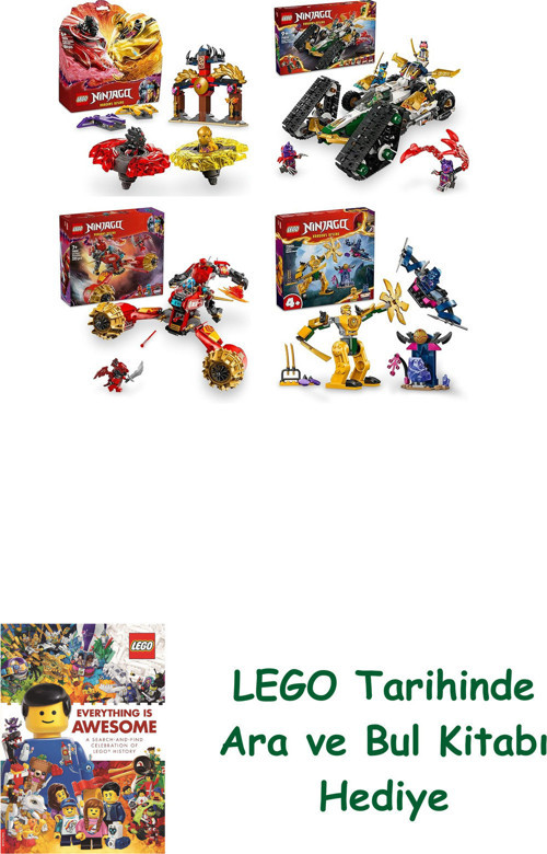 ® Ninjago Seti 215 (71826 + 71820 + 71830 + 71804)