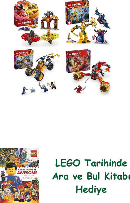 ® Ninjago Seti 241 (71826 + 71804 + 71811 + 71830)
