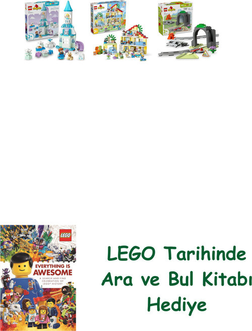 ® Duplo Seti 272 (10455 + 10994 + 10425) + Ara Ve Bul Kitabı Hediye