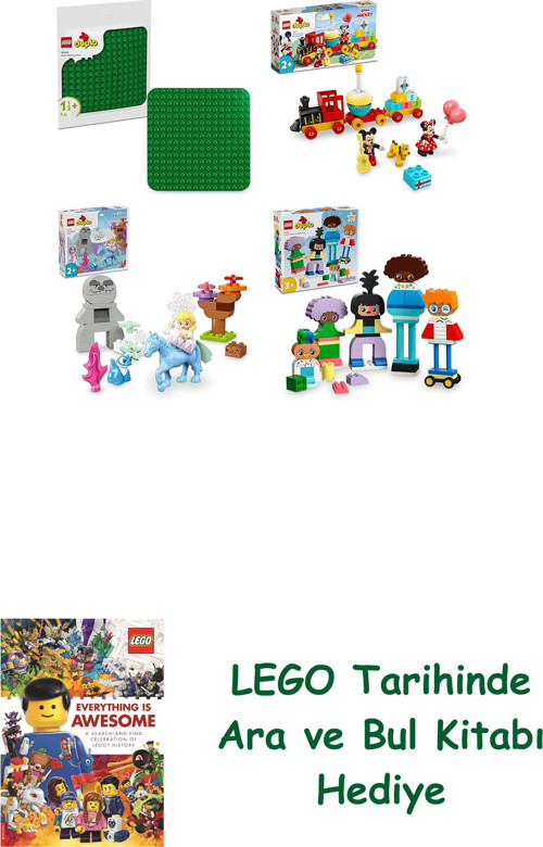 ® Duplo Seti 564 (10460 + 10941 + 10418 + 10423) + Ara Ve Bul Kitabı Hediye