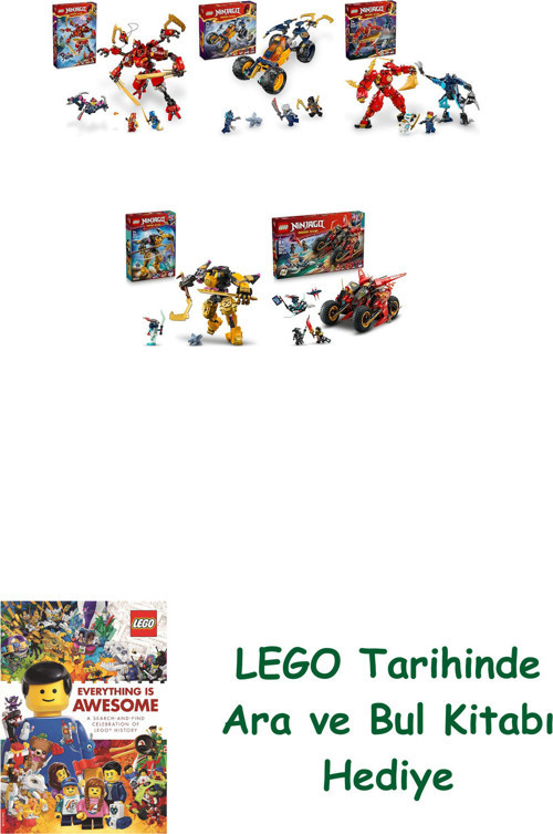 ® Ninjago Seti 356 (71812 + 71811 + 71808 + 71839 + 71844)
