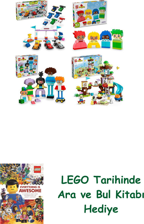 ® Duplo Seti 529 (10445 + 10415 + 10423 + 10993) + Ara Ve Bul Kitabı Hediye