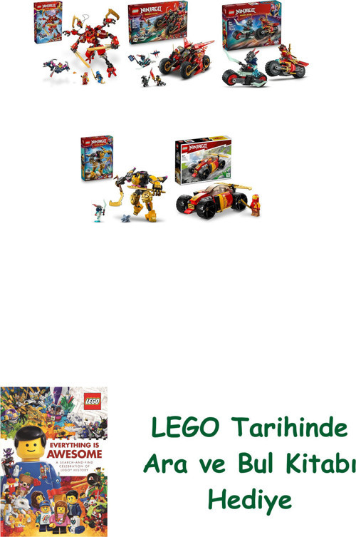 ® Ninjago Seti 318 (71812 + 71844 + 71838 + 71839 + 71780)