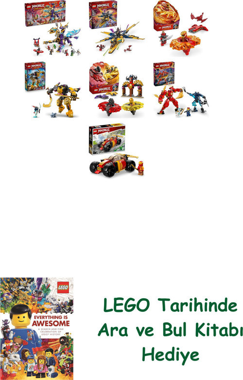® Ninjago Seti 558 (71836 + 71833 + 71823 + 71839 + 71826 + 71808 + 71780)