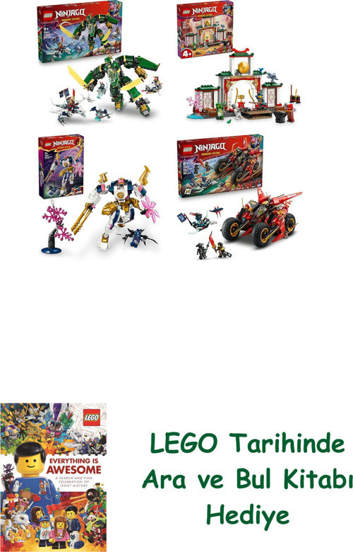 ® Ninjago Seti 225 (71845 + 71831 + 71807 + 71844)