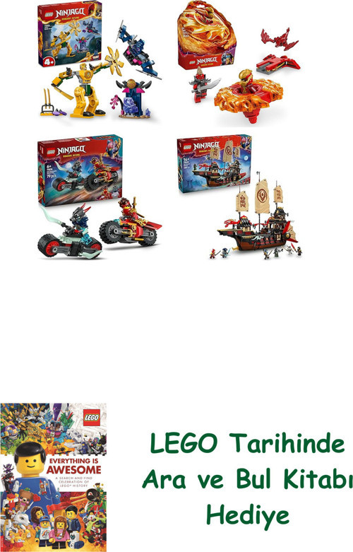 ® Ninjago Seti 290 (71804 + 71823 + 71838 + 71848)