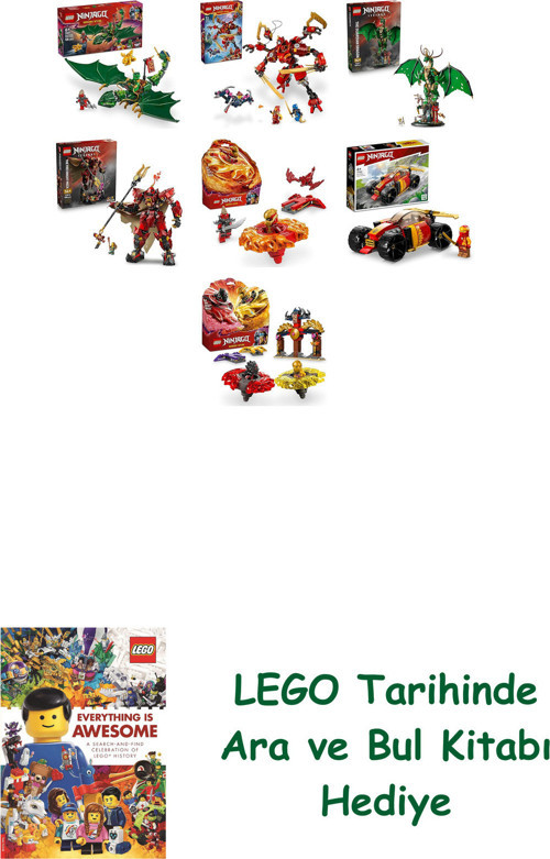 ® Ninjago Seti 596 (71829 + 71812 + 71847 + 71846 + 71823 + 71780 + 71826)