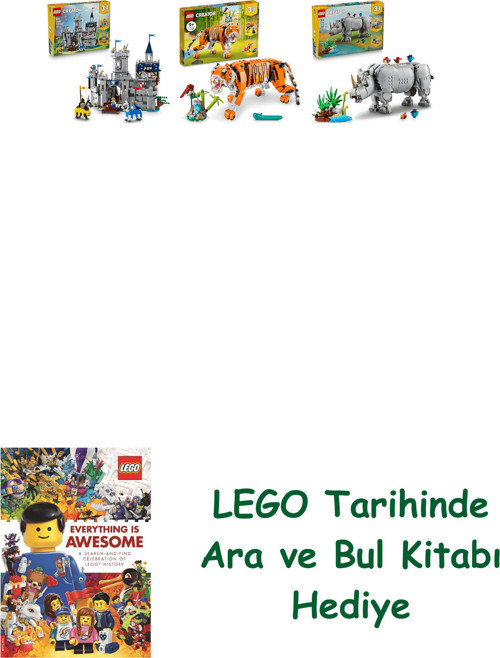 ® Creator Seti 166 (31168 + 31129 + 31171) + Ara Ve Bul Kitabı Hediye