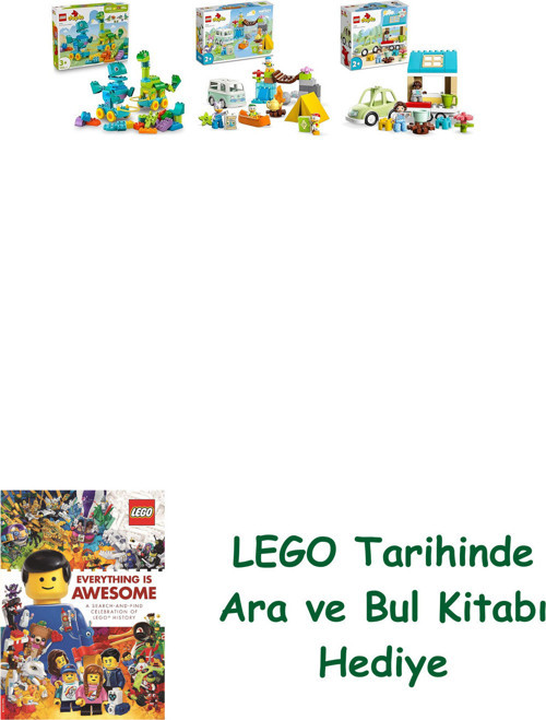 ® Duplo Seti 235 (10451 + 10997 + 10986) + Ara Ve Bul Kitabı Hediye