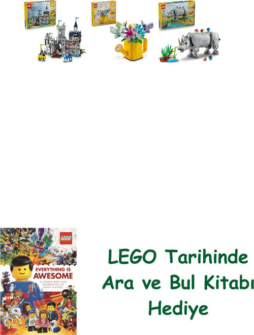 ® Creator Seti 168 (31168 + 31149 + 31171) + Ara Ve Bul Kitabı Hediye