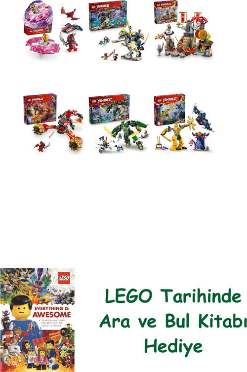 ® Ninjago Seti 473 (71824 + 71843 + 71818 + 71830 + 71845 + 71804)
