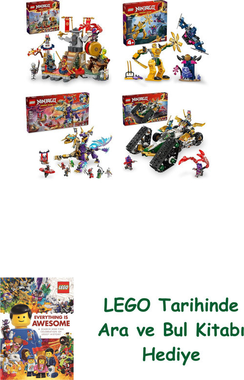 ® Ninjago Seti 219 (71818 + 71804 + 71836 + 71820)