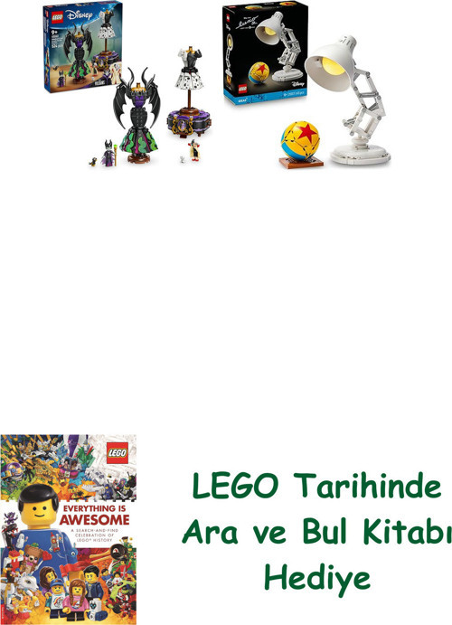® Disney Seti 92 (43262 + 21357) + Ara Ve Bul Kitabı Hediye