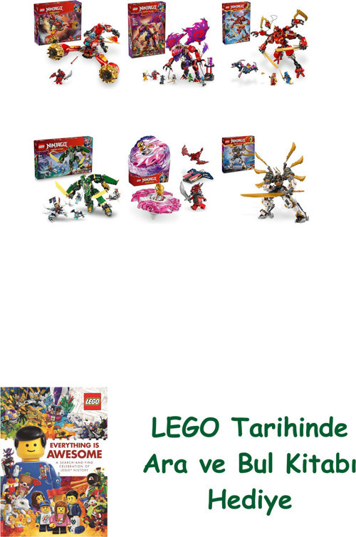 ® Ninjago Seti 459 (71830 + 71832 + 71812 + 71845 + 71824 + 71821)