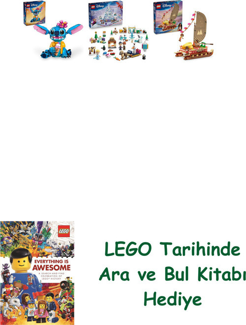 ® Disney Seti 127 (43249 + 43273 + 43270) + Ara Ve Bul Kitabı Hediye