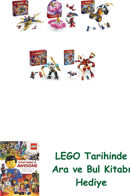 ® Ninjago Seti 393 (71833 + 71824 + 71811 + 71827 + 71812)