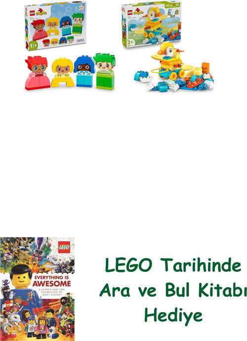 ® Duplo Seti 168 (10415 + 10448) + Ara Ve Bul Kitabı Hediye