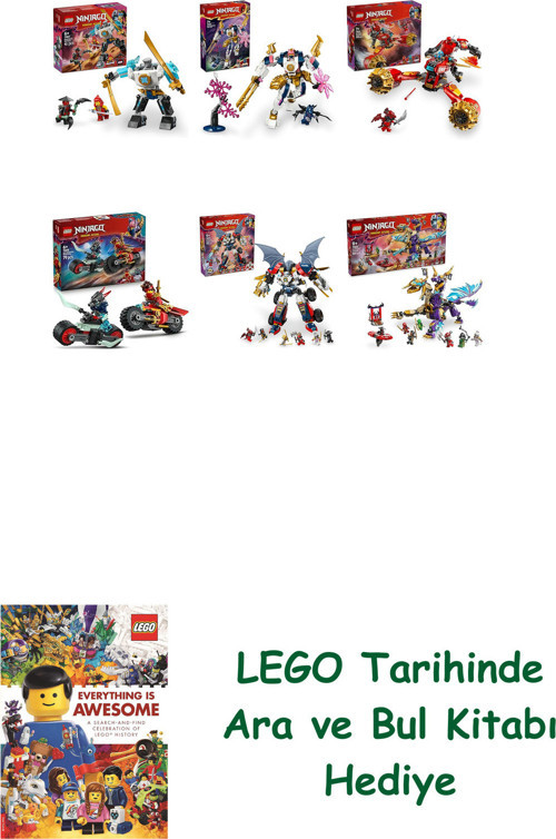 ® Ninjago Seti 450 (71827 + 71807 + 71830 + 71838 + 71834 + 71836)