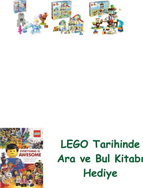 ® Duplo Seti 210 (10418 + 10994 + 10993) + Ara Ve Bul Kitabı Hediye