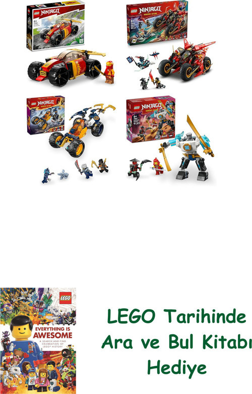 ® Ninjago Seti 212 (71780 + 71844 + 71811 + 71827)