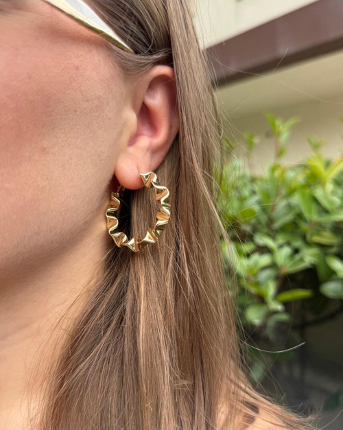 Gold Halka Küpe