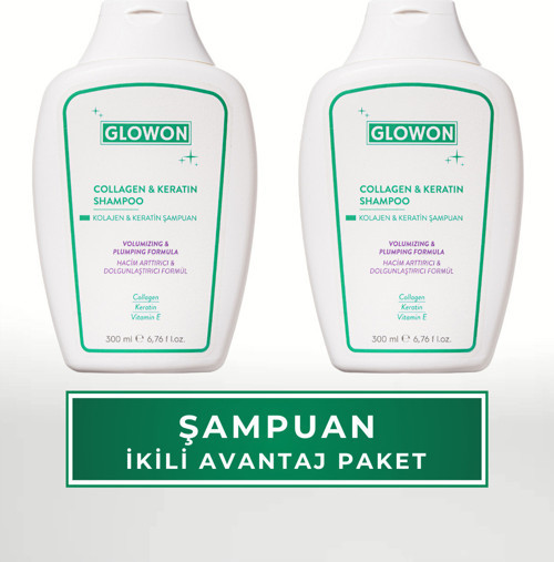 Canlandırıcı & Dolgunlaştırıcı Keratin Şampuan 2'li Avantajlı Set