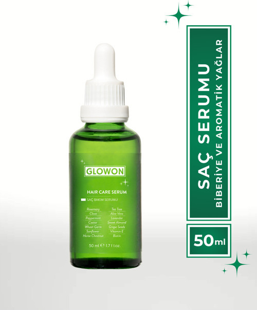 SAÇ BAKIM SERUMU – BİBERİYE VE AROMATİK YAĞLAR 50 ML