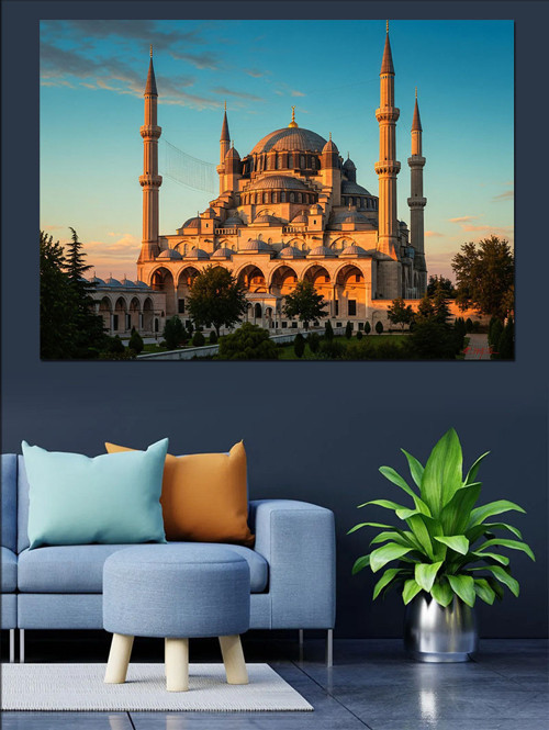 İstanbul Sultanahmet Cami Manzarası Dekoratif Kanvas - Mdf Ahşap Tablo
