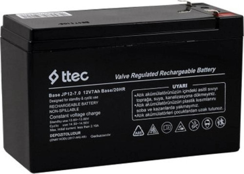 12V 7 AH Base Kuru Bakımsız Akü