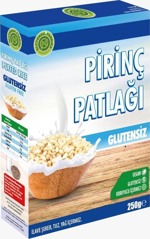 Glutensiz Pirinç Patlağı Sade 250  gr Katkısız Vegan