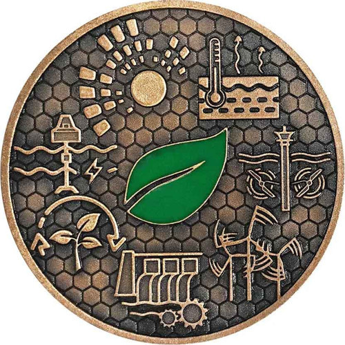 Yenilenebilir Enerji Kaynakları Bronz Sikke Coin
