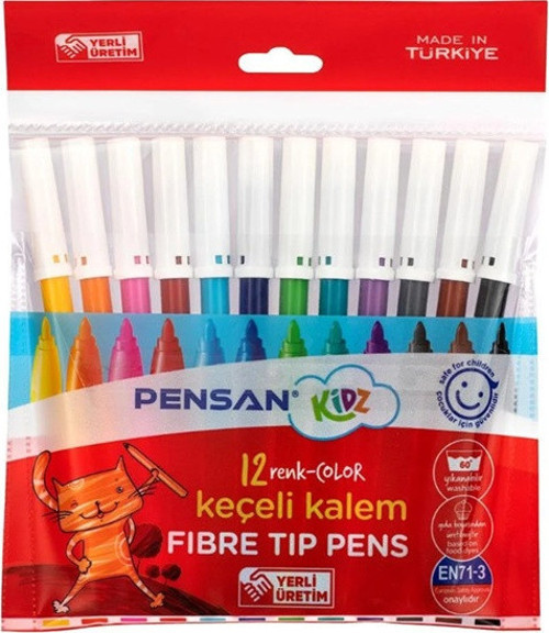 Keçeli Kalem 12Li Keçeli Boya Kalemi - 2 paket