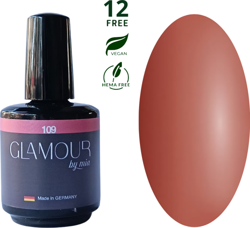 109 Kiremit Nude Kalıcı Oje 15 ml – HEMA Free – TPO Free – 12 Free – UV/LED