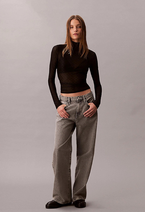 Geniş Paça Grey Sterling Kadın Gri Jeans LV047D834G-0SL