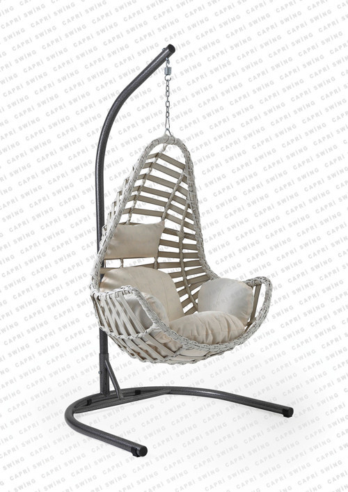 Kule Rattan Tek Kişilik Salıncak Bahçe Balkon Teras Salıncağı