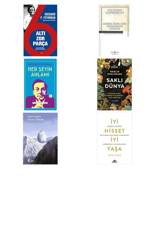 Alfa Yayıncılık Altı Zor Parça: Einstein Göreliliği, Simetri Ve Uzayzaman... +5 Bilim Kitabı