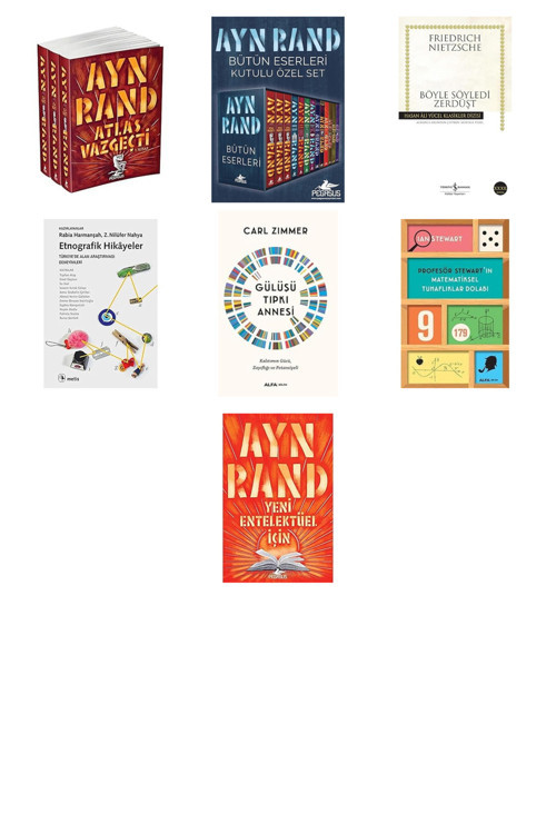 Alfa Yayıncılık Atlas Vazgeçti (3 Kitaplık Set)... +6 Bilim Kitabı