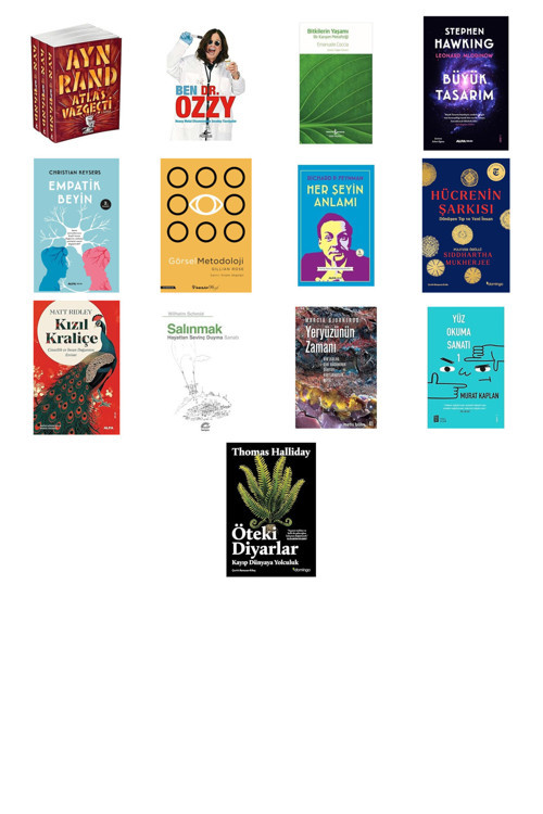 Alfa Yayıncılık Atlas Vazgeçti (3 Kitaplık Set)... +12 Bilim Kitabı