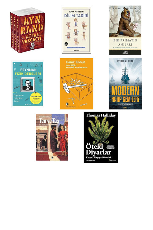 Alfa Yayıncılık Atlas Vazgeçti (3 Kitaplık Set)... +7 Bilim Kitabı