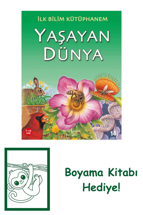 İş Bankası Kültür Yayınları İlk Bilim Kütüphanem – Yaşayan Dünya + Yapışkanlı Not Kağıdı