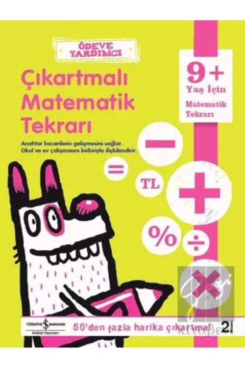 İş Bankası Kültür Yayınları Ödeve Yardımcı Çıkartmalı Matematik Tekrarı