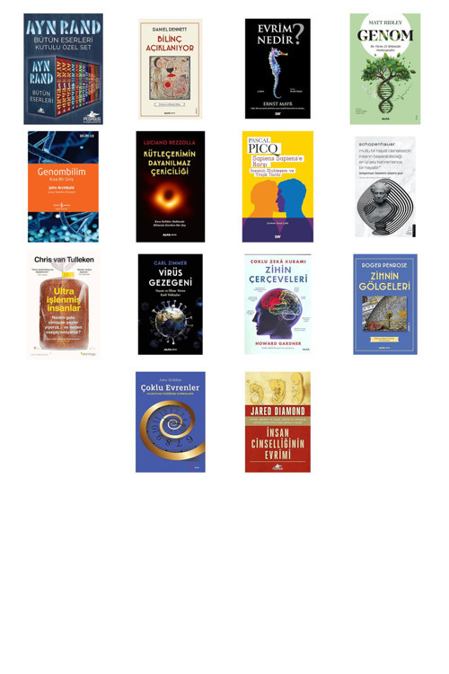 Alfa Yayıncılık Ayn Rand Bütün Eserleri Kutulu Özel Set (13 Kitap)... +13 Bilim Kitabı