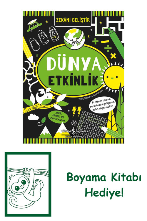 İş Bankası Kültür Yayınları Zekânı Geliştir – Dünya Etkinlik + Yapışkanlı Not Kağıdı