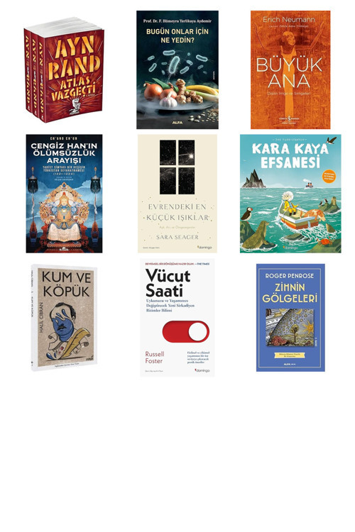 Alfa Yayıncılık Atlas Vazgeçti (3 Kitaplık Set)... +8 Bilim Kitabı