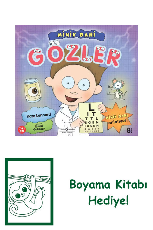 İş Bankası Kültür Yayınları Minik Dahi – Gözler + Yapışkanlı Not Kağıdı