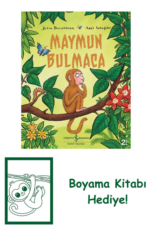 İş Bankası Kültür Yayınları Maymun Bulmaca + Yapışkanlı Not Kağıdı
